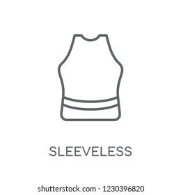 Sleeveless linear icon. Modern outline Sleeveless logo concept on white background from Gym and Fitness collection. Suitable for use on web apps, mobile apps and print media.