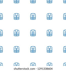 sleeveless shirt icon pattern seamless white background. Editable outline sleeveless shirt icon. sleeveless shirt icon pattern for web and mobile.