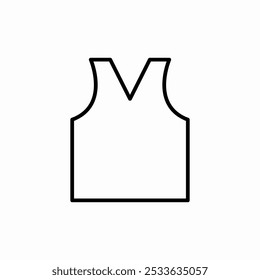 sleeveless shirt icon sign vector