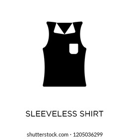 Sleeveless Shirt icon. Sleeveless Shirt symbol design from Clothes collection. Simple element vector illustration on white background.
