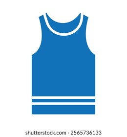 Sleeveless shirt icon Thin line illustration set