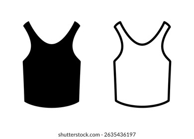 Sleeveless shirt icon Vector illustration design.