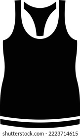 Sleeveless Shirt vector icon. Can be used for printing, mobile and web applications.