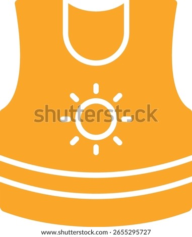 Sleeveless Shirt vector icon. Can be used for printing, mobile and web applications.
