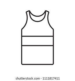 sleeveless shirts icon vector