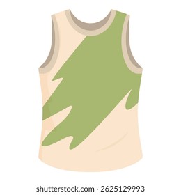 Sleeveless sport shirt showing athletic fashion design, casual wear for workout or everyday activities