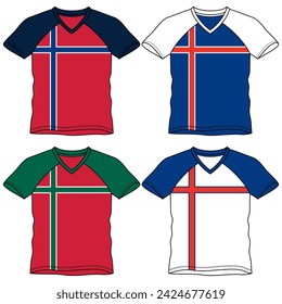 Sleeveless t-shirt set, with fashionable cuts, stripes, and block cuts with fashionable and attractive colors, in different variants making them more dynamic.