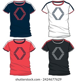 Sleeveless t-shirt set, with fashionable cuts, stripes, and block cuts with fashionable and attractive colors, in different variants making them more dynamic.