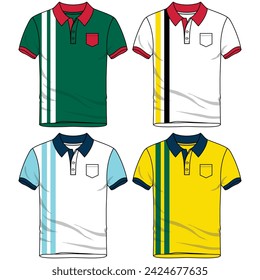 Sleeveless t-shirt set, with fashionable cuts, stripes, and block cuts with fashionable and attractive colors, in different variants making them more dynamic.