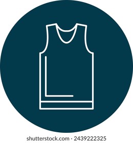 Sleevesless Shirt Icon Design For Personal And Commercial Use.