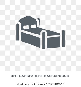 Sleigh bed icon. Sleigh bed design concept from Furniture and household collection. Simple element vector illustration on transparent background.