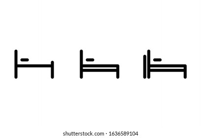 Sleigh bed icon vector. Trendy flat sleigh bed icon from furniture and household collection isolated on white background. Vector illustration can be used for web and mobile graphic design, logo, eps10
