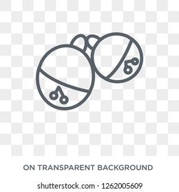 Sleigh Bell icon. Sleigh Bell design concept from American Indigenous Signals collection. Simple element vector illustration on transparent background.