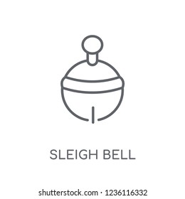 Sleigh Bell linear icon. Modern outline Sleigh Bell logo concept on white background from Culture collection. Suitable for use on web apps, mobile apps and print media.