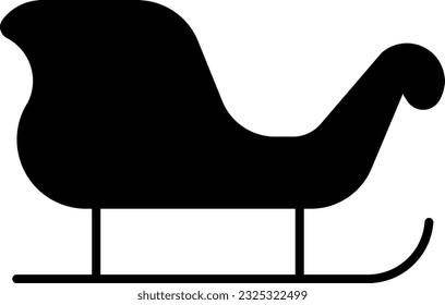 sleigh Christmas xmas merry holiday Glyph
