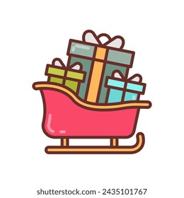 Sleigh Diet  icon in vector. Logotype
