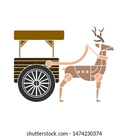 sleigh icon. flat illustration of sleigh vector icon. sleigh sign symbol