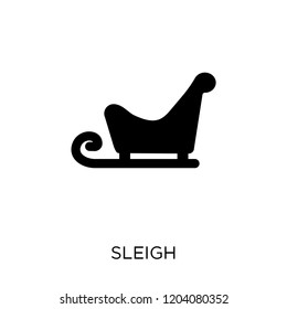 Sleigh icon. Sleigh symbol design from Christmas collection. Simple element vector illustration on white background.