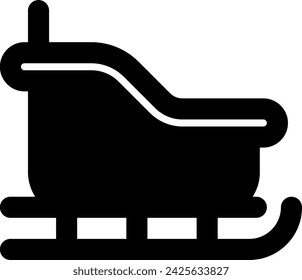 sleigh icon vector illustration asset element