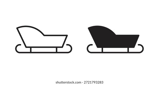 Ícone de trenó para o design do seu site, logotipo, aplicativo, UI. EPS10