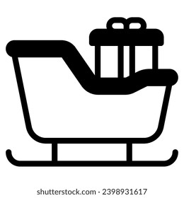 Sleigh Illustration Icons for web, app, infographic, etc