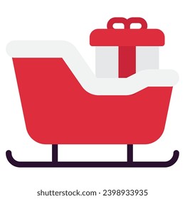Sleigh Illustration Icons for web, app, infographic, etc