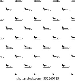 Sleigh pattern. Simple illustration of sleigh vector pattern for web