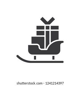 Sleigh vector icon