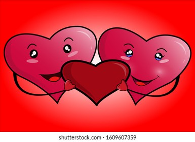Sleman / DIY - indonesia / 1-9-2020
heart icon with the theme of valentines day