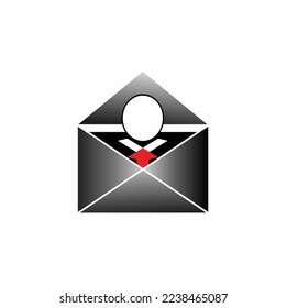 Slender man logo in letters