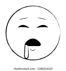 Slept chat emoticon sketch