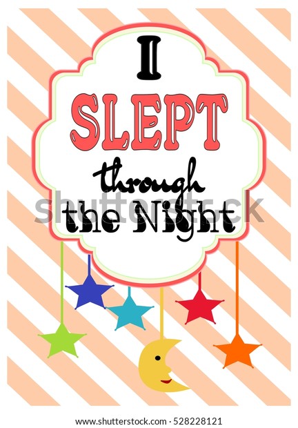 slept-through-night-baby-girl-milestone-stock-vector-royalty-free