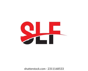 Letra SLF Ilustración del vector de diseño del logotipo inicial