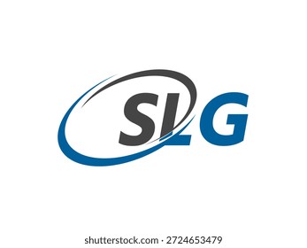 SLG letter creative modern elegant swoosh logo design. logos