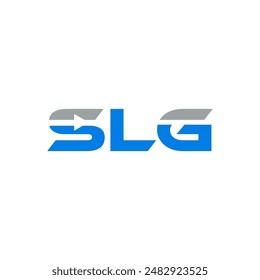 VECTOR de diseño de logotipo de marca inicial de letra SLG