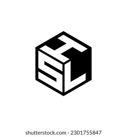 SLH letter logo design in illustration. Vector logo, calligraphy designs for logo, Poster, Invitation, etc.