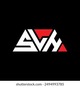 Diseño de logotipo de letra de triángulo SLH con forma de triángulo. Monograma de diseño de logotipo de triángulo SLH. PLANTILLA con logo de Vector triangular SLH con color rojo. SLH logotipo triangular Diseño simple, elegante y de lujo.