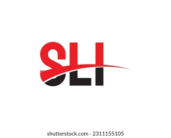 Letra SLI Ilustración del vector de diseño del logotipo inicial