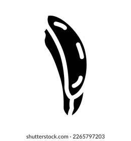 rebanar aloe vera vectores de icono de glifo. signo de slice aloe vera. ilustración de símbolo aislado