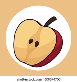 slice apple healthy fresh image
