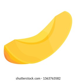 Slice apricot icon. Isometric of slice apricot vector icon for web design isolated on white background