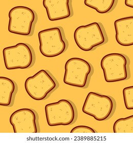 Slice of bread Pattern, seamless design