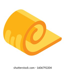 Slice butter icon. Isometric of slice butter vector icon for web design isolated on white background