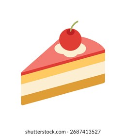 A slice of cake with frosting