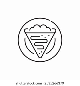 slice of cake icon sign vector