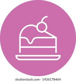 Slice Of Cake Outline Icon