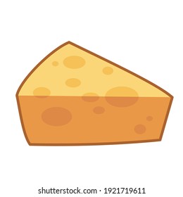 slice of cheese food vector graphic