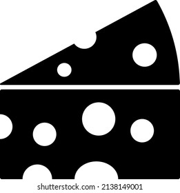 Slice Cheese Glyph Food Icon 