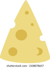 Ropa de queso con ilustración vectorial poros