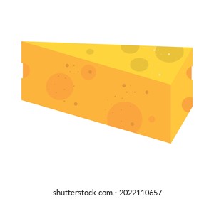 slice cheese snack food icon isolated